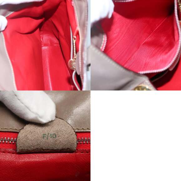 CELINE Shoulder Bag Leather Brown Gold - Picture 12 of 12